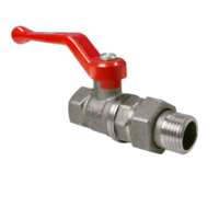 Кран шаровый с американкой прямой 1 1/4 ручка